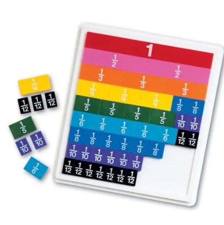 Rainbow Fraction® Tiles with Tray