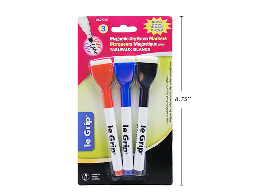 Markers Dry Erase Magnetic (3/pack)