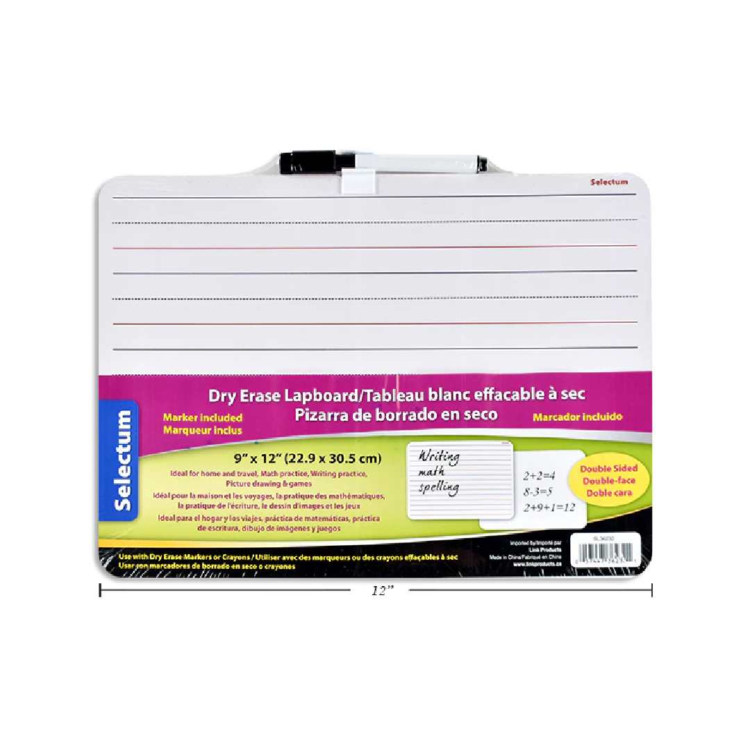 Whiteboard 9" x 12" with marker