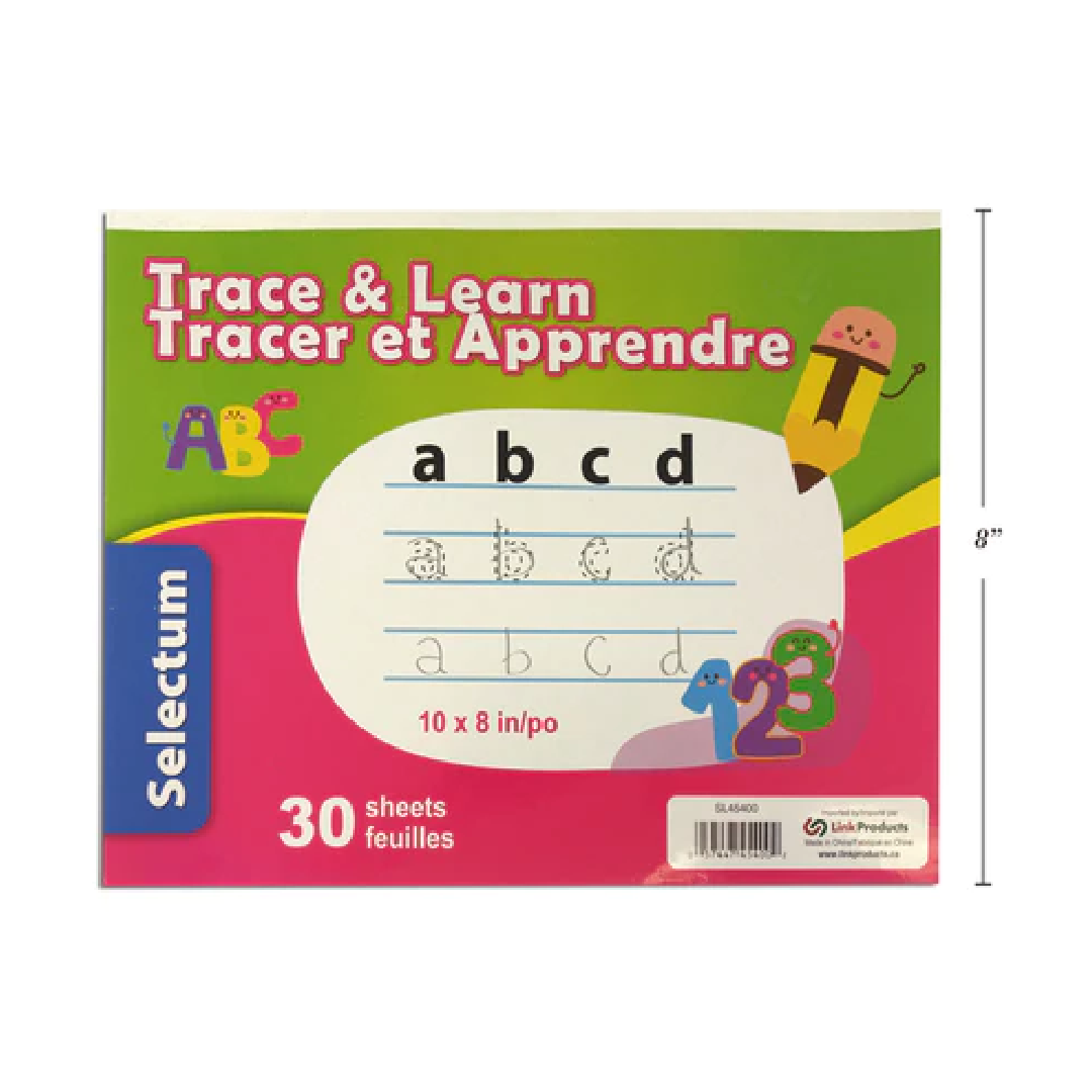 Write Pad ABC Learn to Write 10x8" 30 Sheets