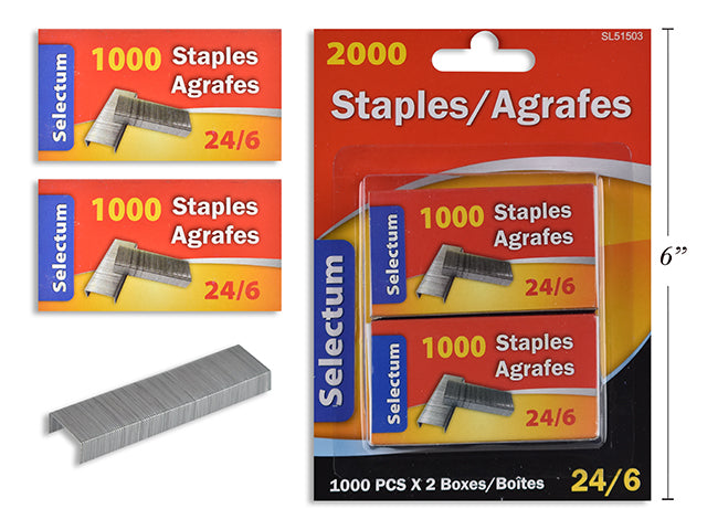 Staples 24/6 Standard (2-pk BC)