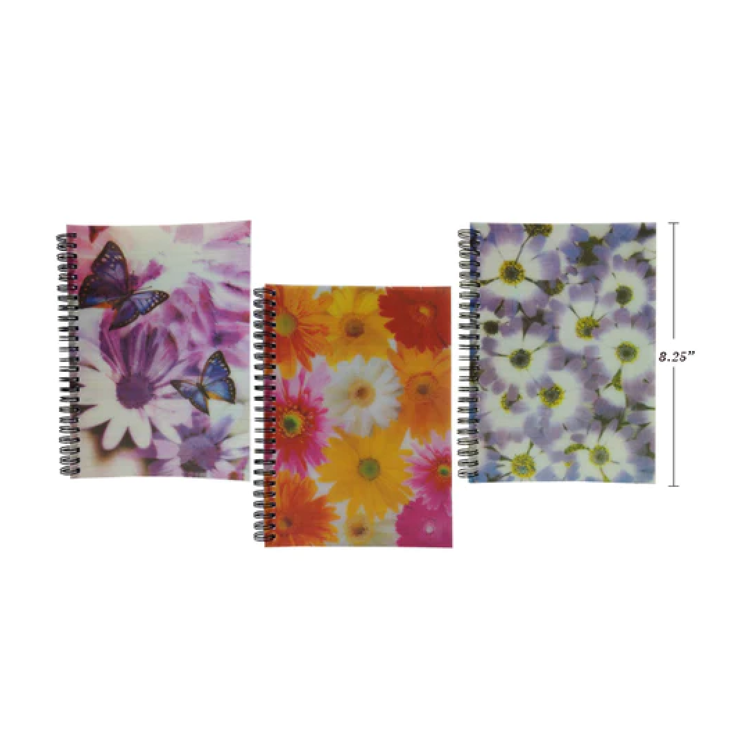 Memo Book 5x8" Flowers (each)