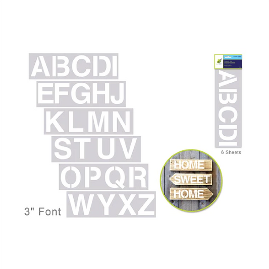 Alphabet Stencil Set 3"