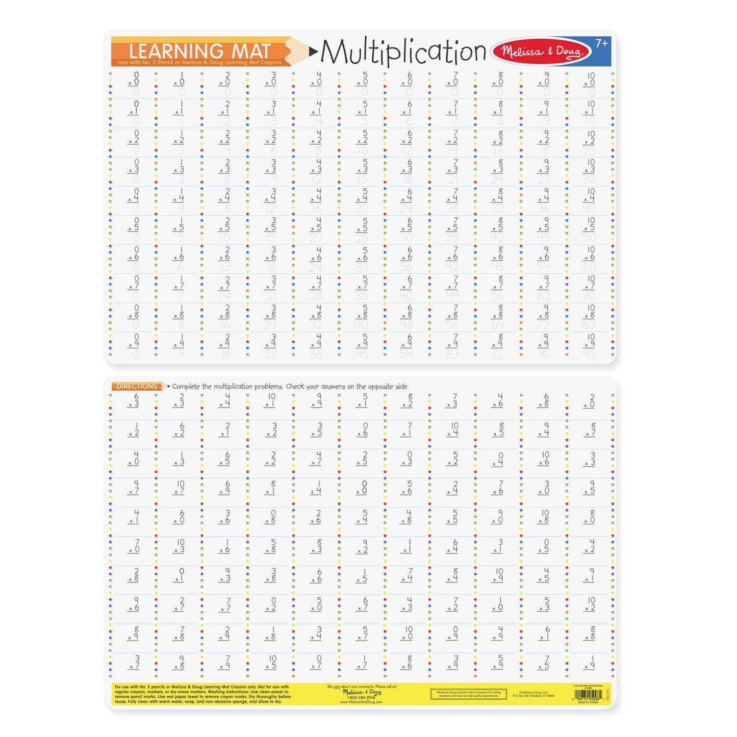 Placemat Multiplication