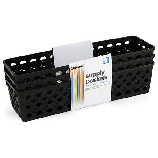 Basket Black 3 x 10" (pk-3)