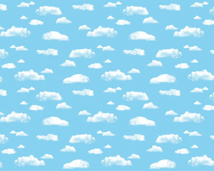 Fadeless Resistant Paper 48" x 12' Clouds (roll)