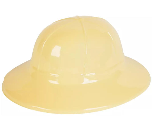 Hat Plastic Tan Safari