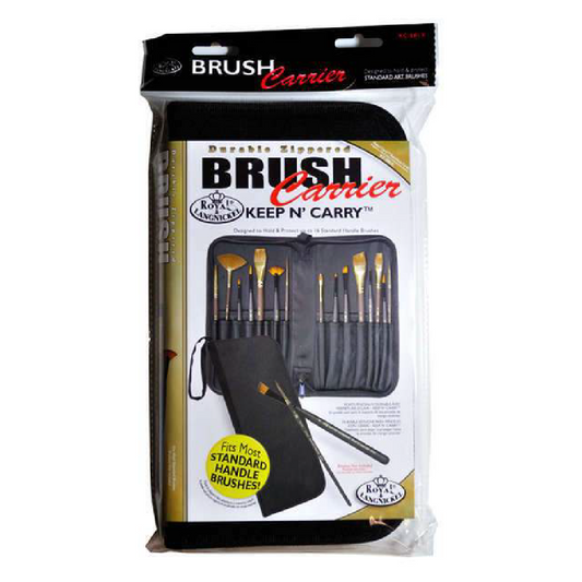 Empty Zipper Brush Carrier