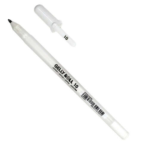 Pen Gelly Roll White 10 Bold