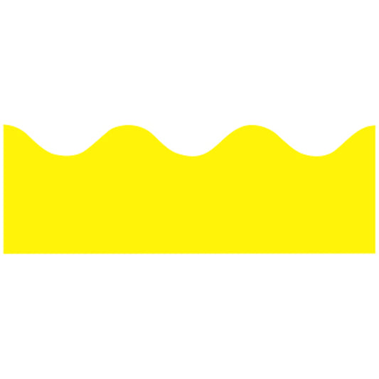 Yellow Scalloped Border Trim
