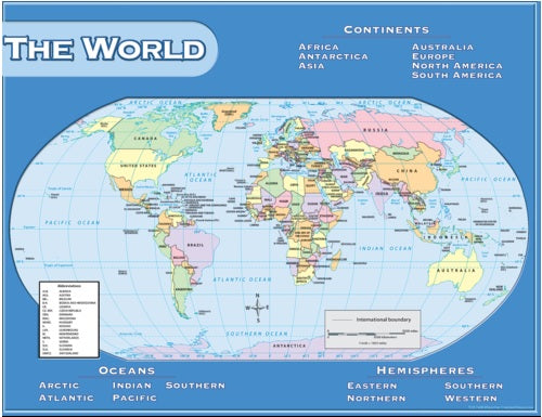 Poster World Map