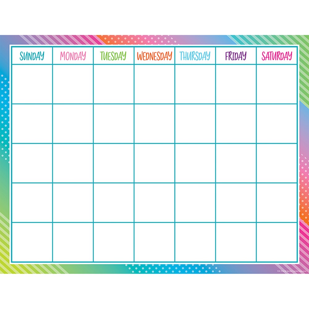 Poster Calendar Colorful Vibes