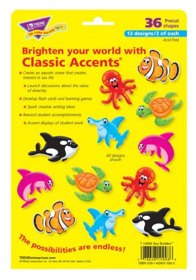Sea Buddies Classic Accents Variety Pack