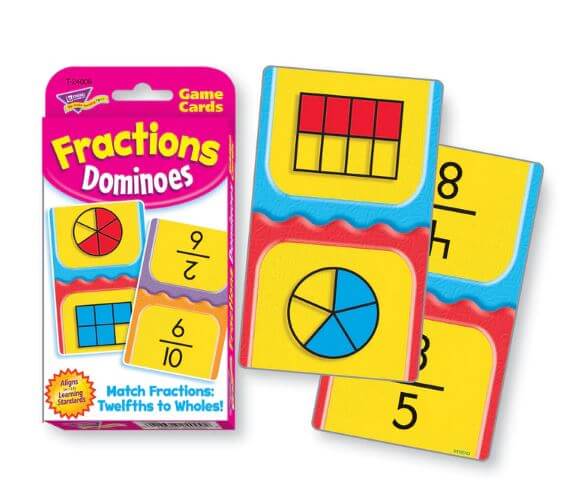 Fractions Dominoes Challenge Cards