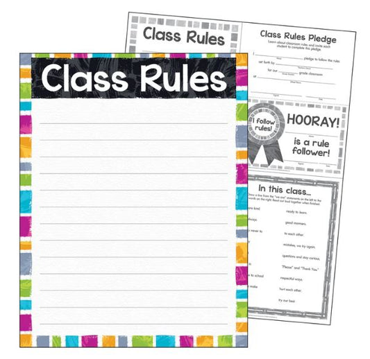 Class Rules Color Harmony Learning Chart
