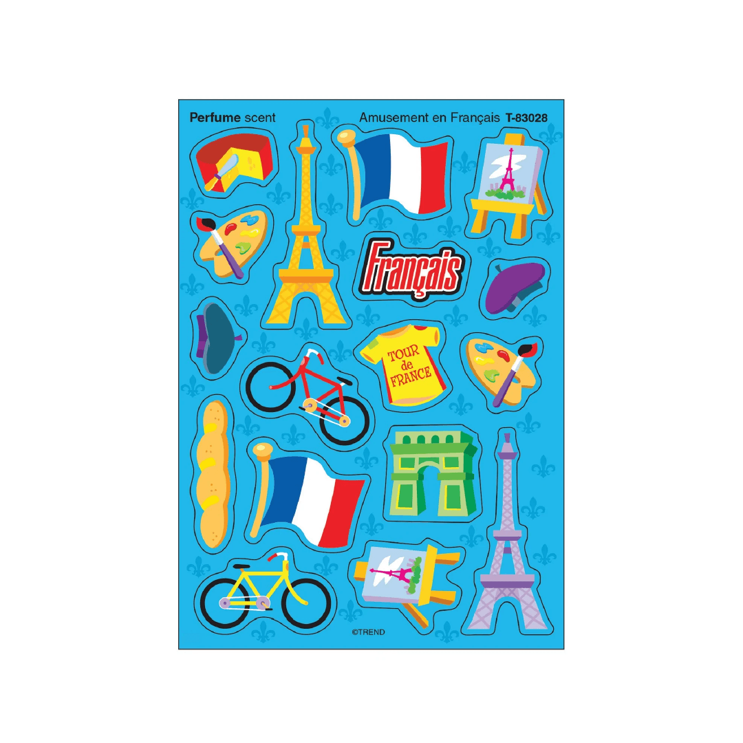 Amusement en Français, Perfume scent (English/French) Scratch 'n Sniff Stinky Stickers