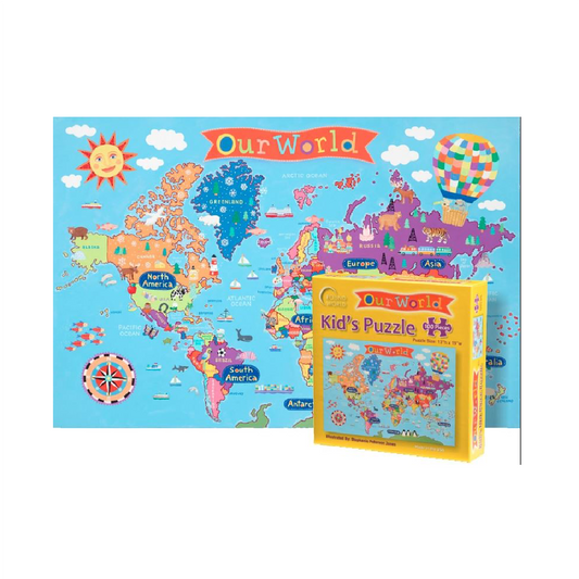 Puzzle World Map [100 pieces]