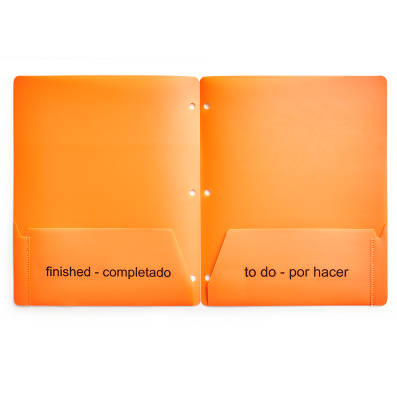 Folders Twin Pocket Orange