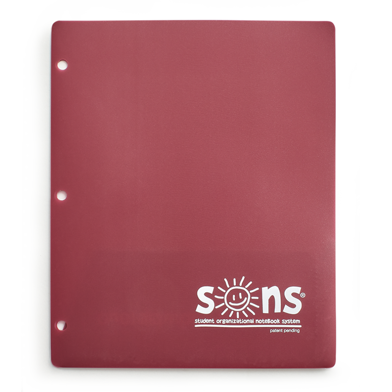 Folders Twin Pocket Burgundy