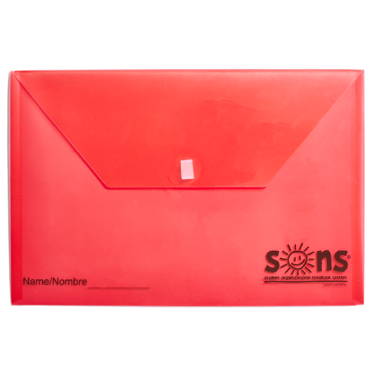Plastic Envelope Red