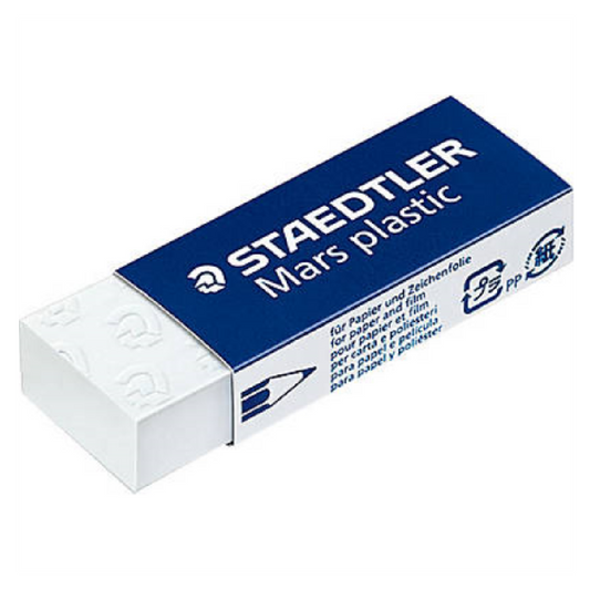 Eraser White Mars Plastic