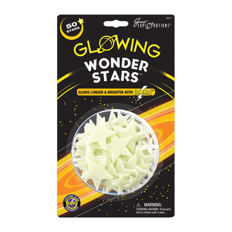 estrellas brillan en oscuridad