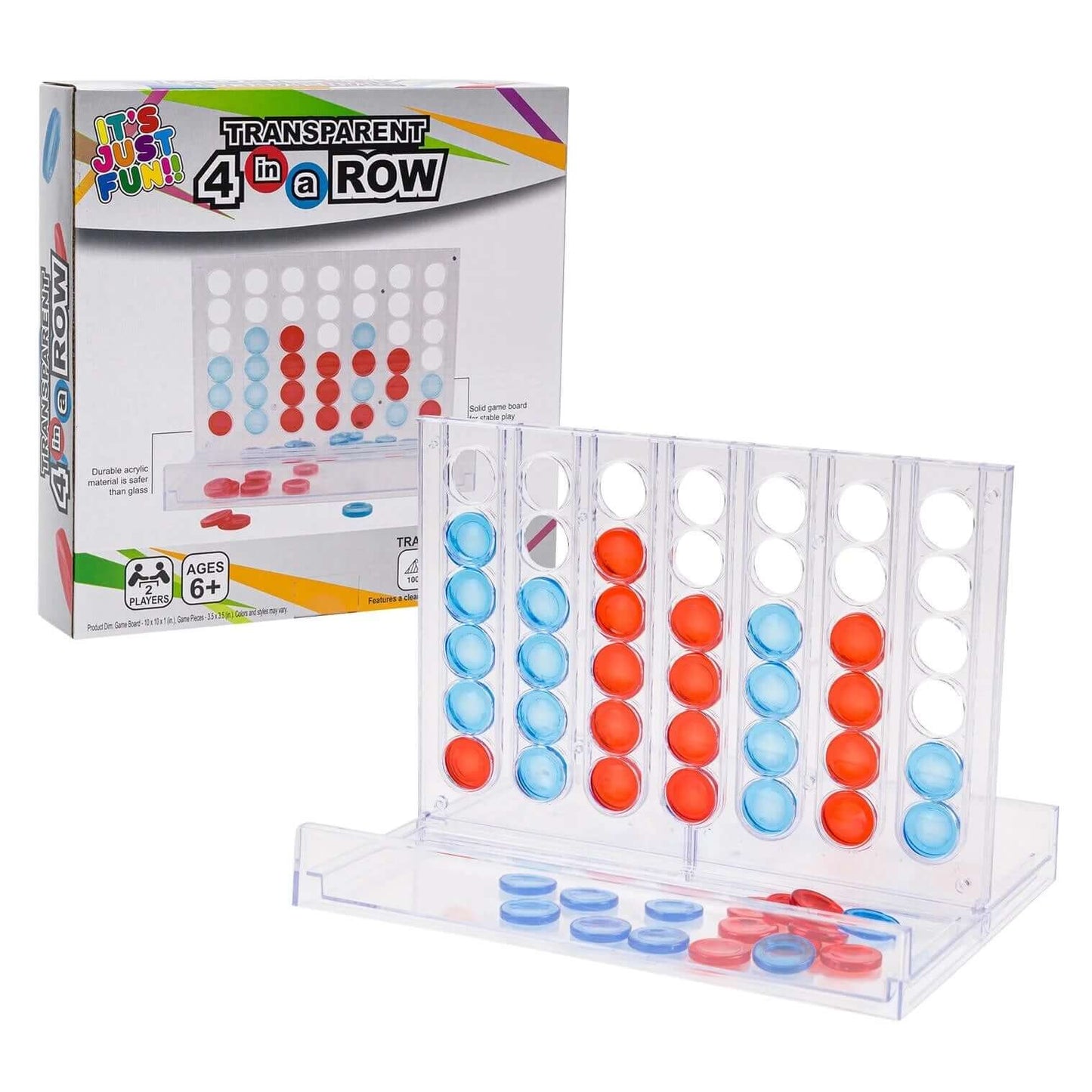 4 in a Row Transparent โ Humacao School Supply