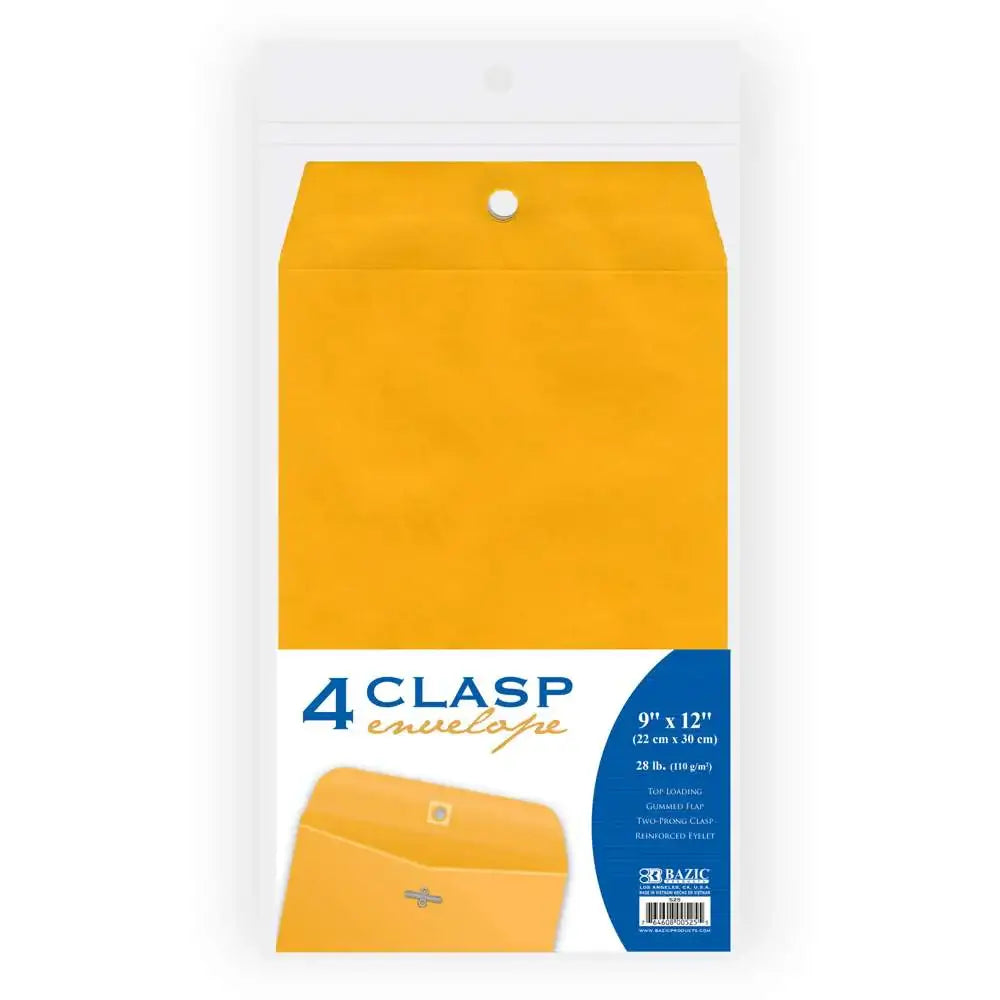 Envelopes Clasp 9" x 12" [pk-4]