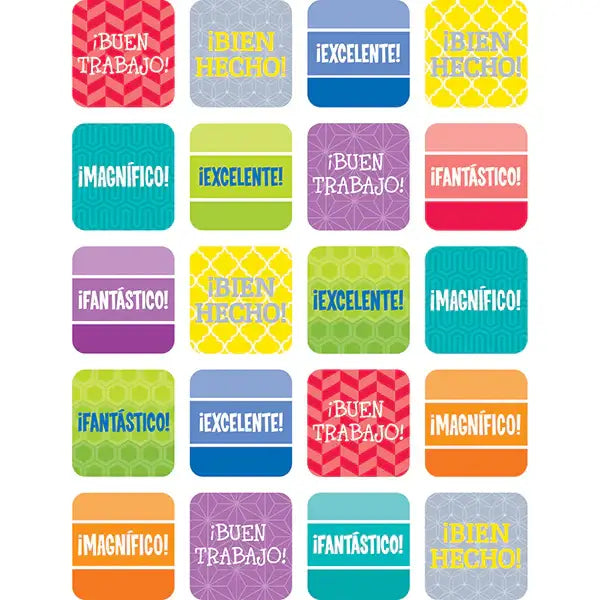 Stickers Spanish Reward Phrase