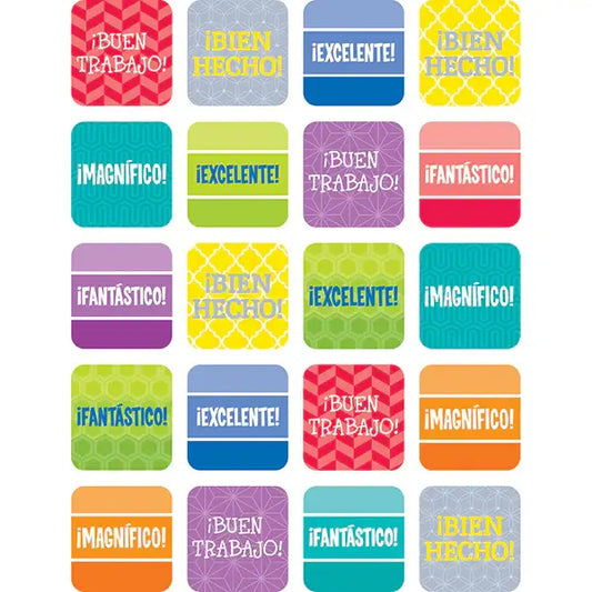 Stickers Spanish Reward Phrase