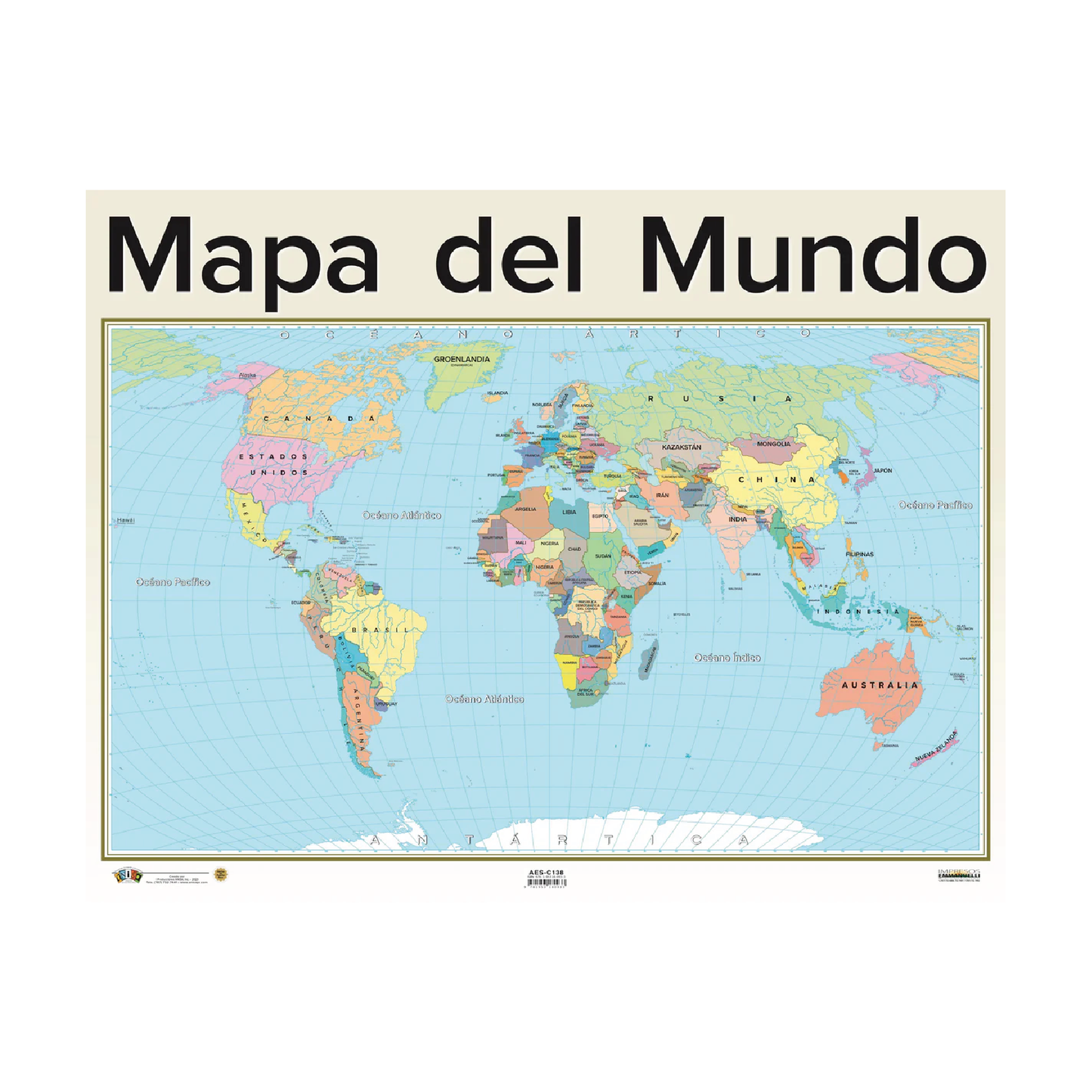 Poster Mapa del Mundo