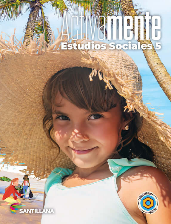 Libro de texto estudios sociales activamente 5 Santillana 