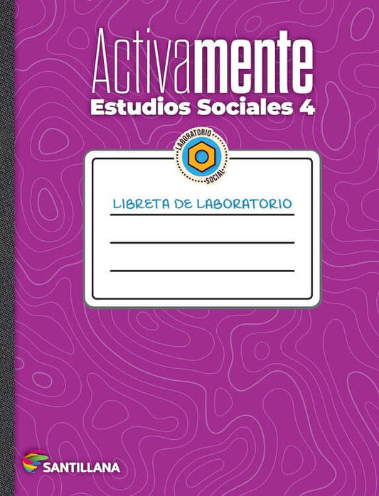 cuaderno estudios sociales activamente 4 Santillana libreta laboratorio