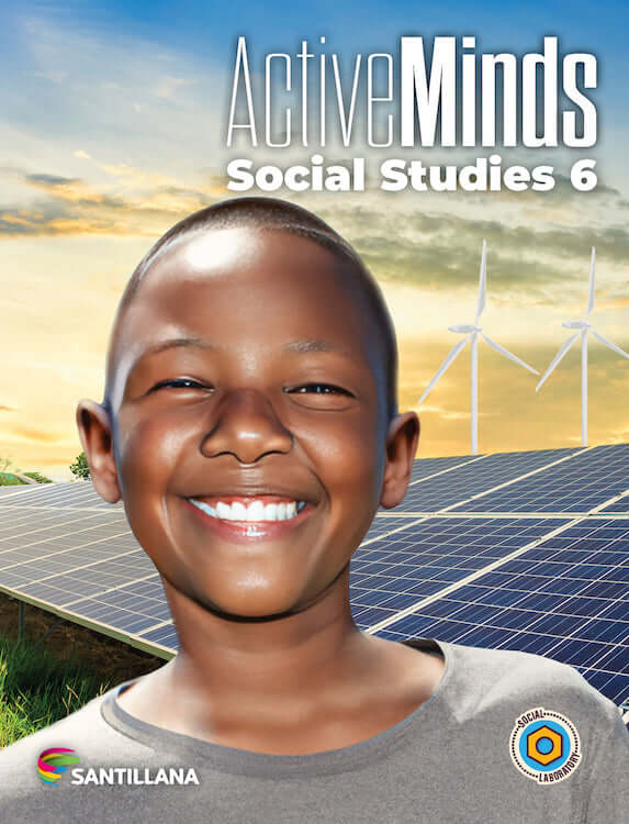 Book social studies 6 activeminds Santillana libro de texto en ingles
