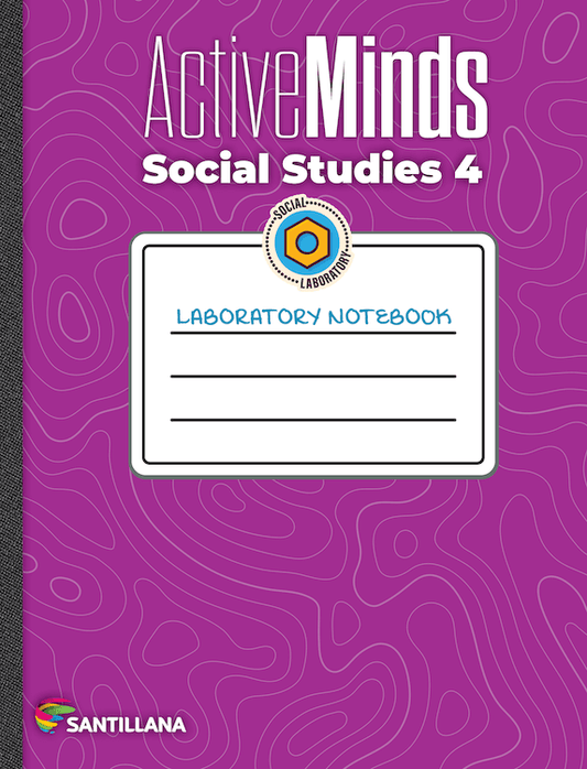 workbook social studies 4 activeminds Santillana laboratory notebook