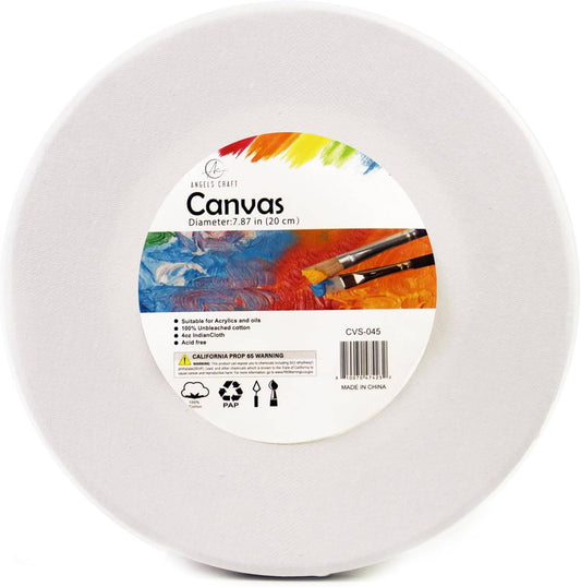 Round Canvas 7.87"