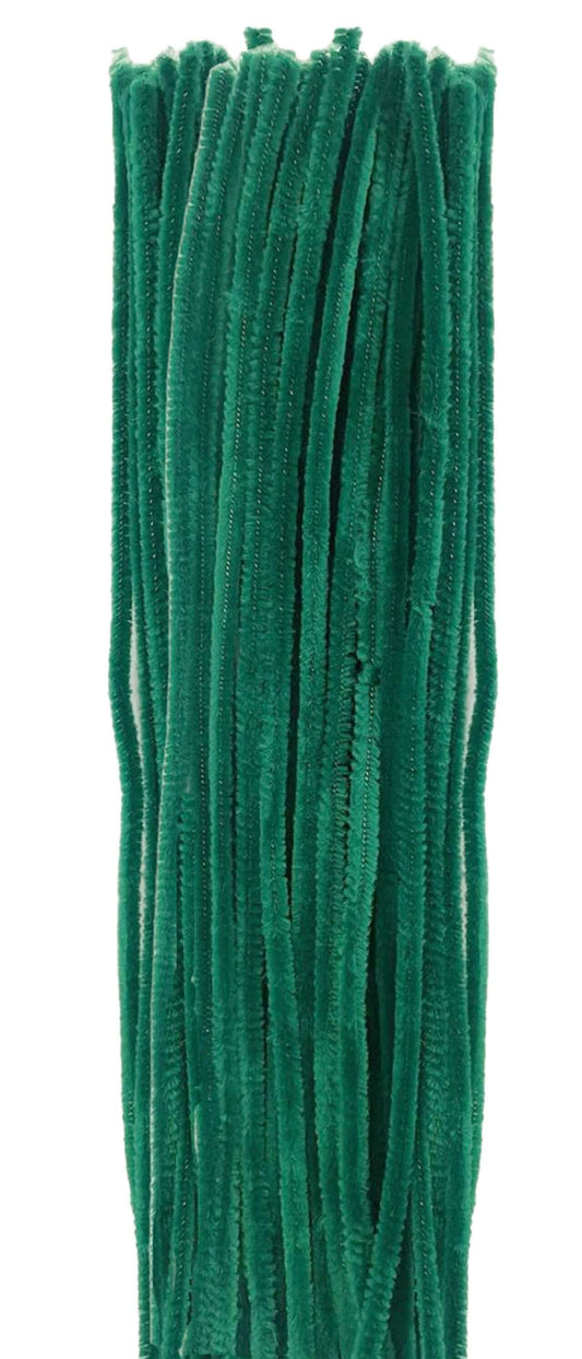 Chenille Stem Dk Green [pk-25]