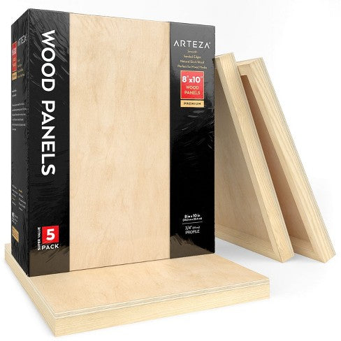Wood Panels 8x10" [5-Pack]
