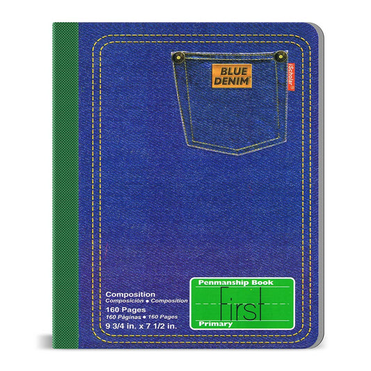 Notebook First Primary Blue Denim [160pgs]