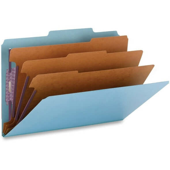 Partition Folder 3P Legal Size Blue [bx-10] – Humacao School Supply