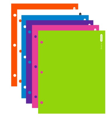 Twin Pocket Portfolio Laminated Bright Glossy Color [EACH]