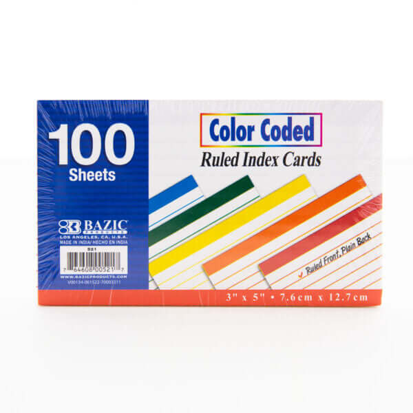 Index Card Color Code – Humacao School Supply