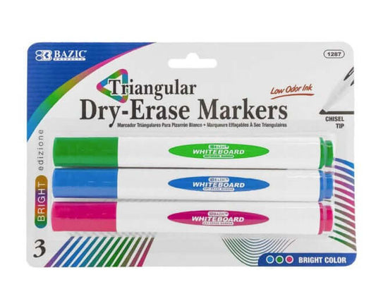 Dry Erase Triangle Bright [pk-3]