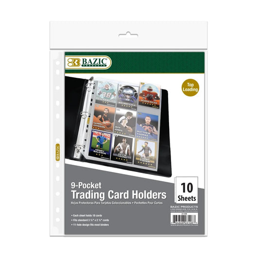 Card Holder, Sports, Top Loading 9-Pockets [10-pack]