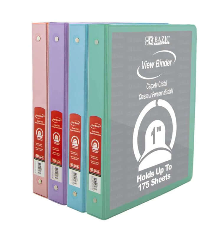 Binder 1" Pastel [EACH]