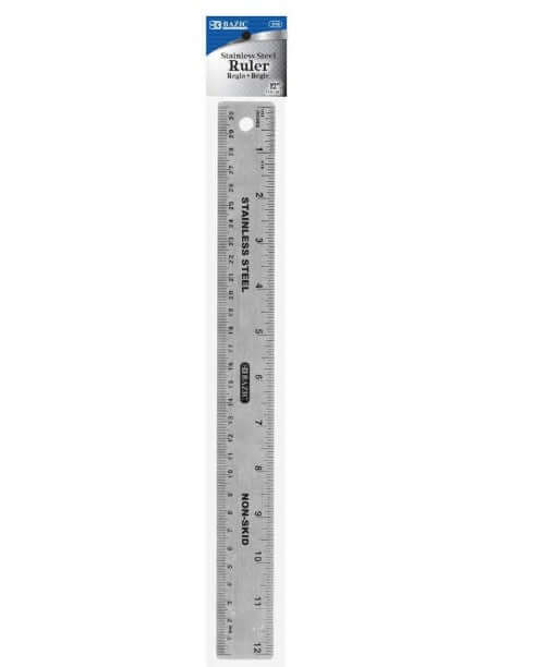 Ruler 12" Stainless Steel
