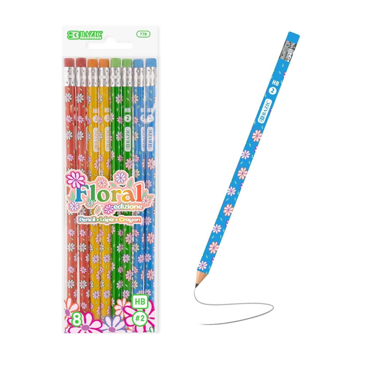 Pencil Floral [pk-8]