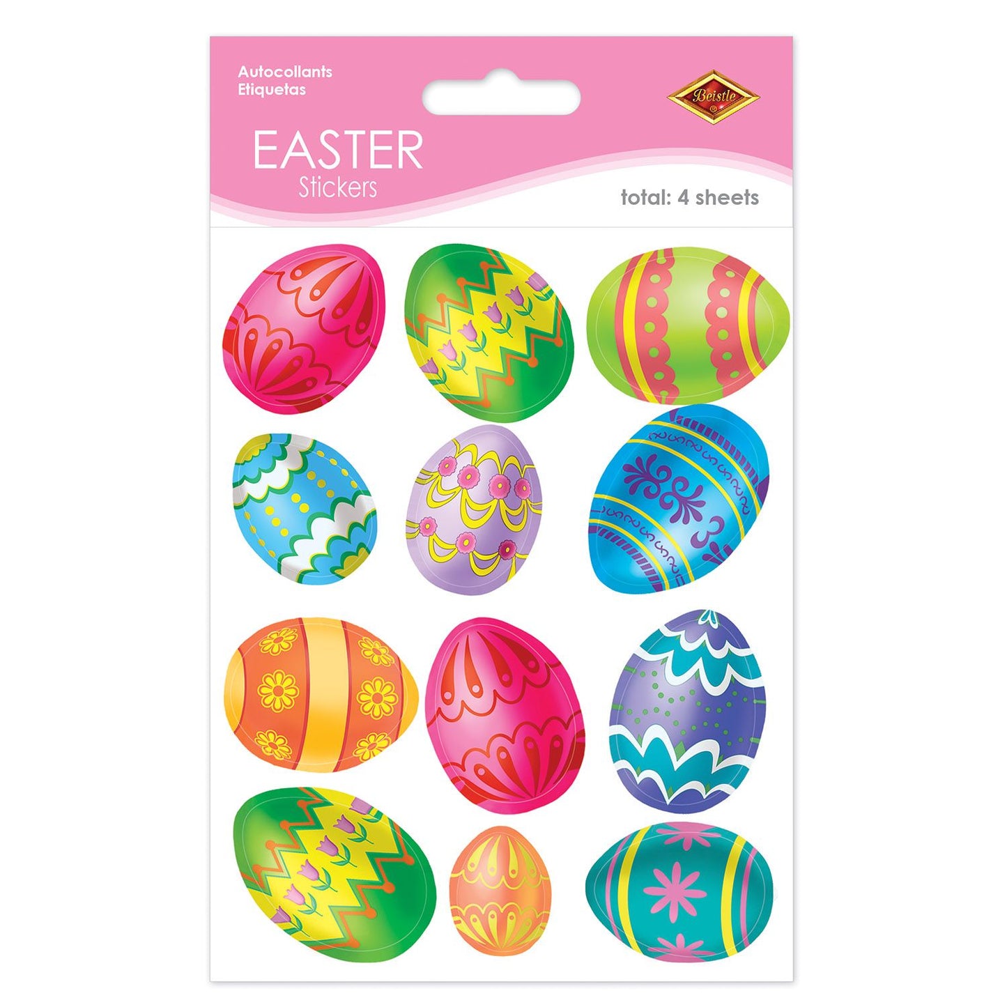 Easter Stickers Eggs [4 sheets]