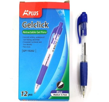 Pen GEL RT 0.7mm Blue [pk-12]