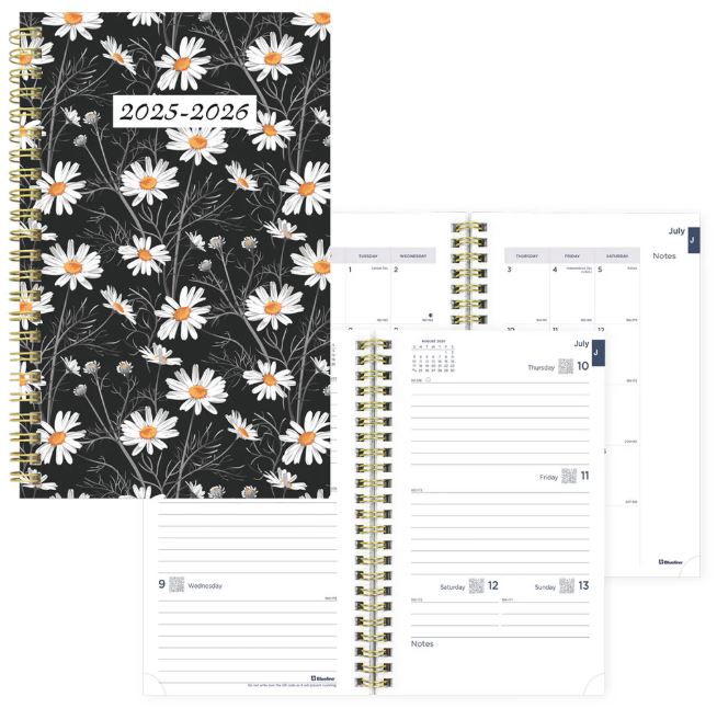 Academic Weekly Planner White Blossom, 2025-2026